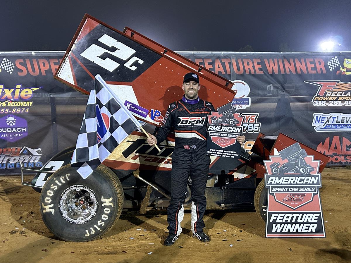 Bergman Steps Up at TwoC Racing, Scores ASCS Opener at Super Bee Speedway