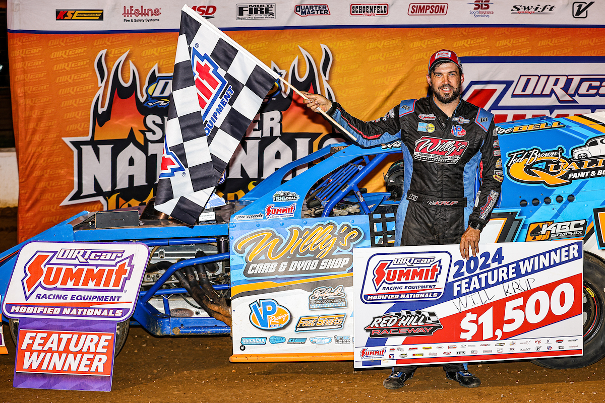 Will Krup Returns to Victory Lane at Red Hill Raceway