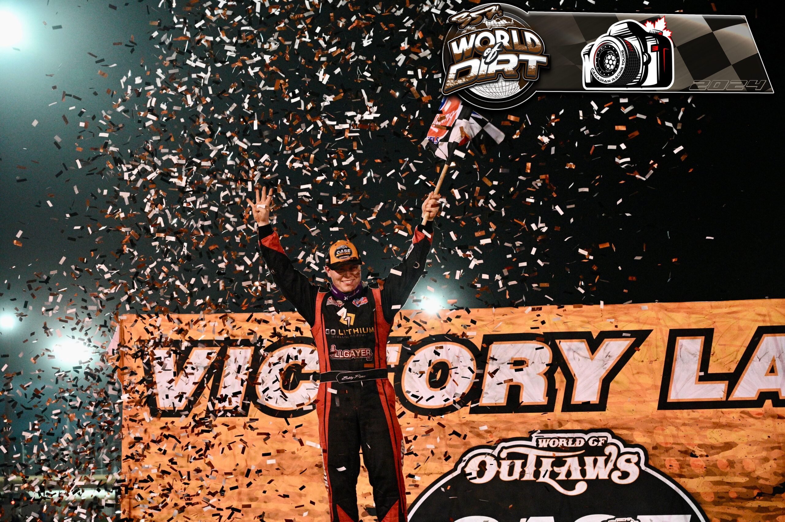 Bobby Pierce Claims Fourth Consecutive World of Outlaws Win at Sharon Speedway